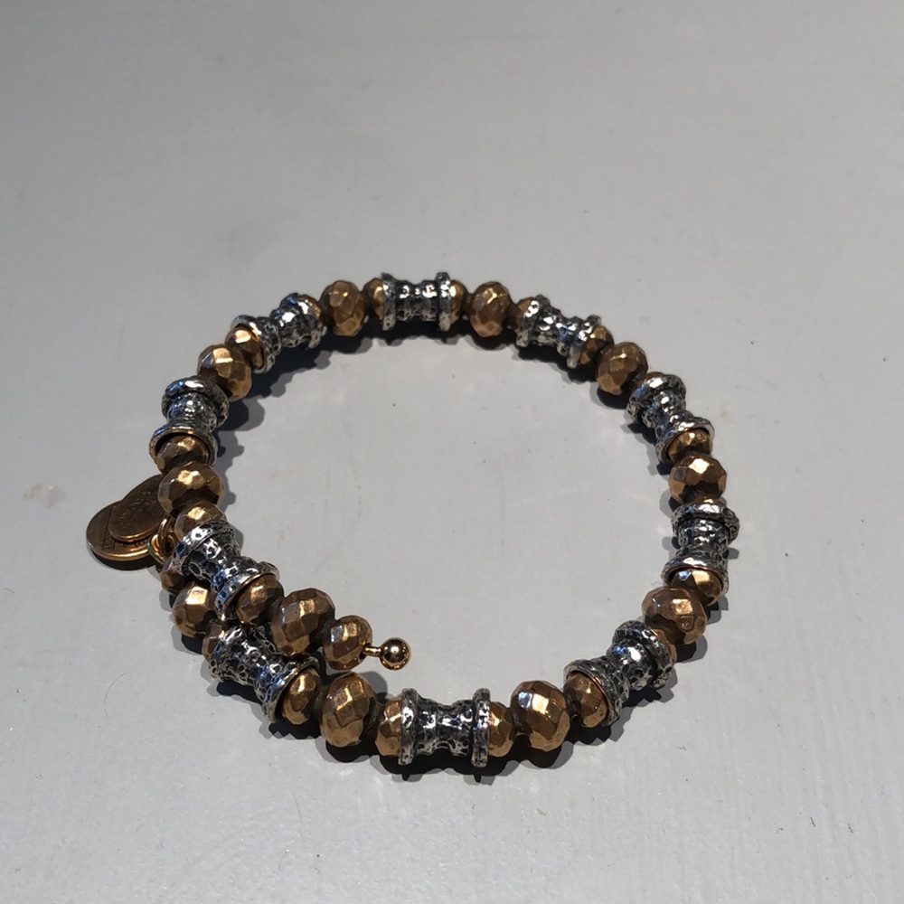 Alex and Ani two toned wrap bracelet
